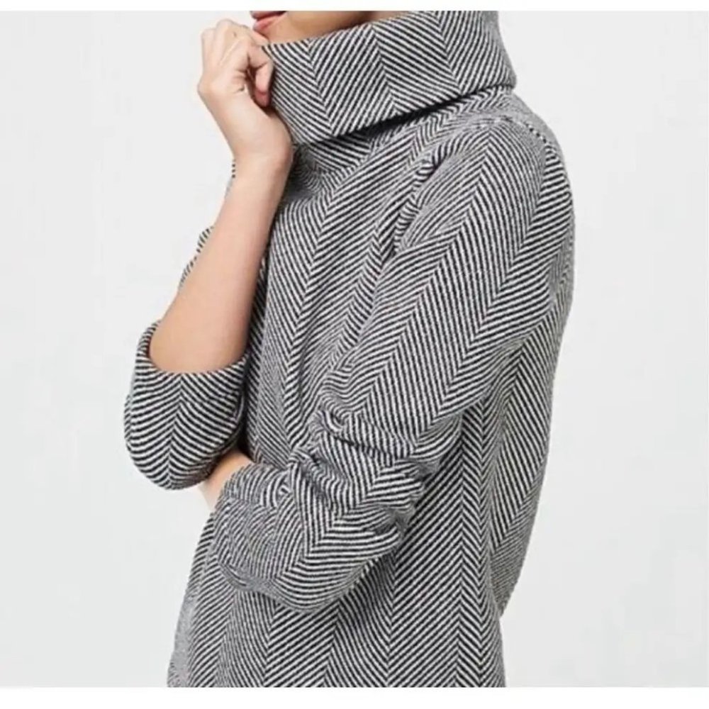 J.Crew ‘Glen’ Plaid Funnelneck Sweater